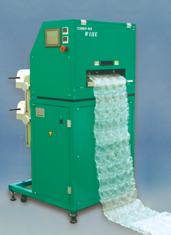 エアー緩衝材製造機「クッションボーイ・ワイド」を自社開発し、販売開始-1
