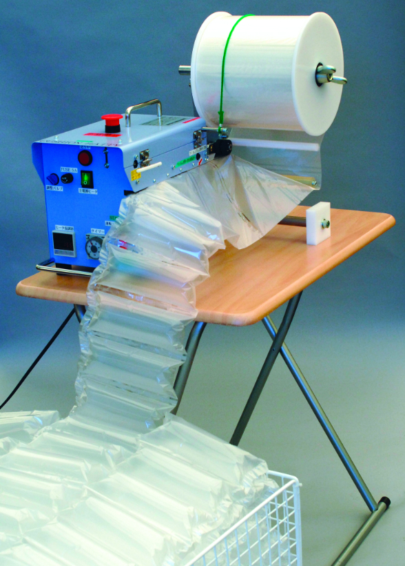 エアー緩衝材製造機「クッションハチ ver.1」を販売開始-1